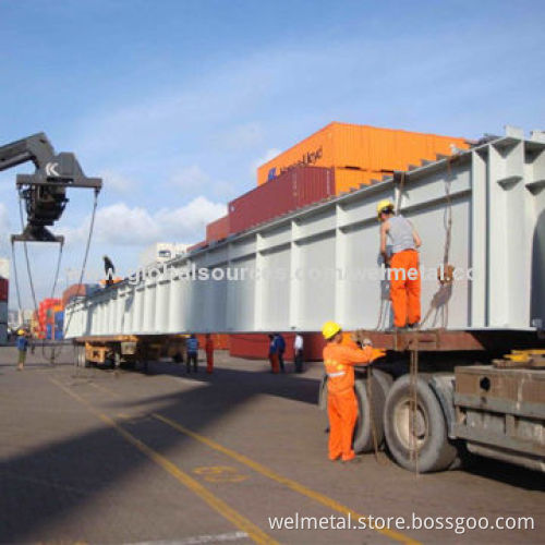 Galvanized prefabricated steel bridge girders and bracing factory